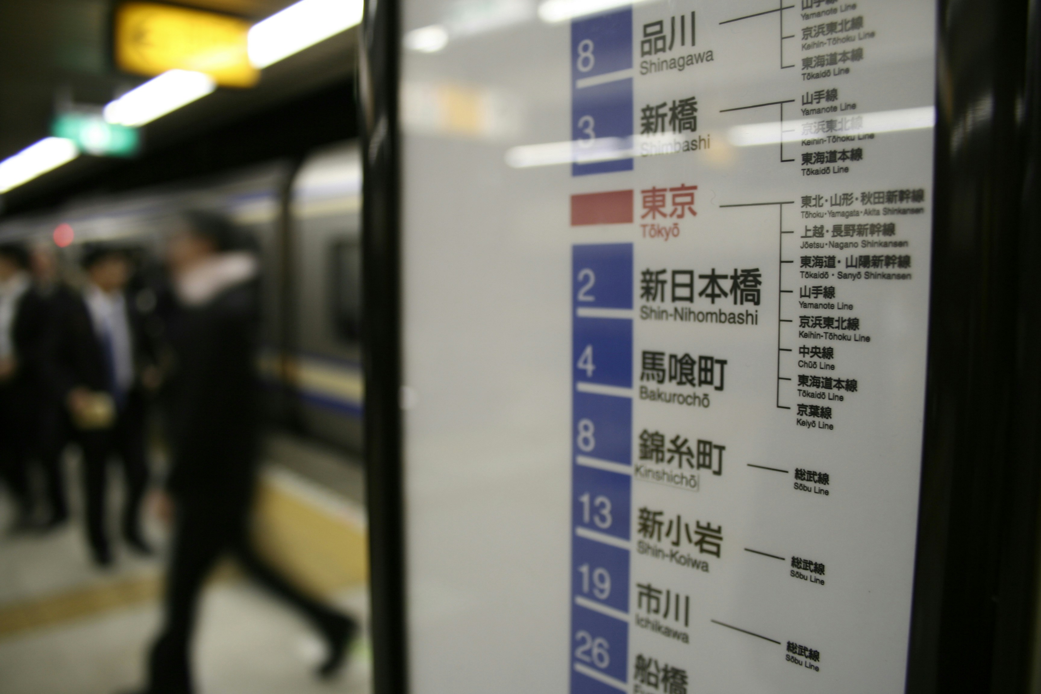 Uma estação de metrô com pessoas esperando o trem