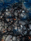 A bunch of ornaments that are on a table