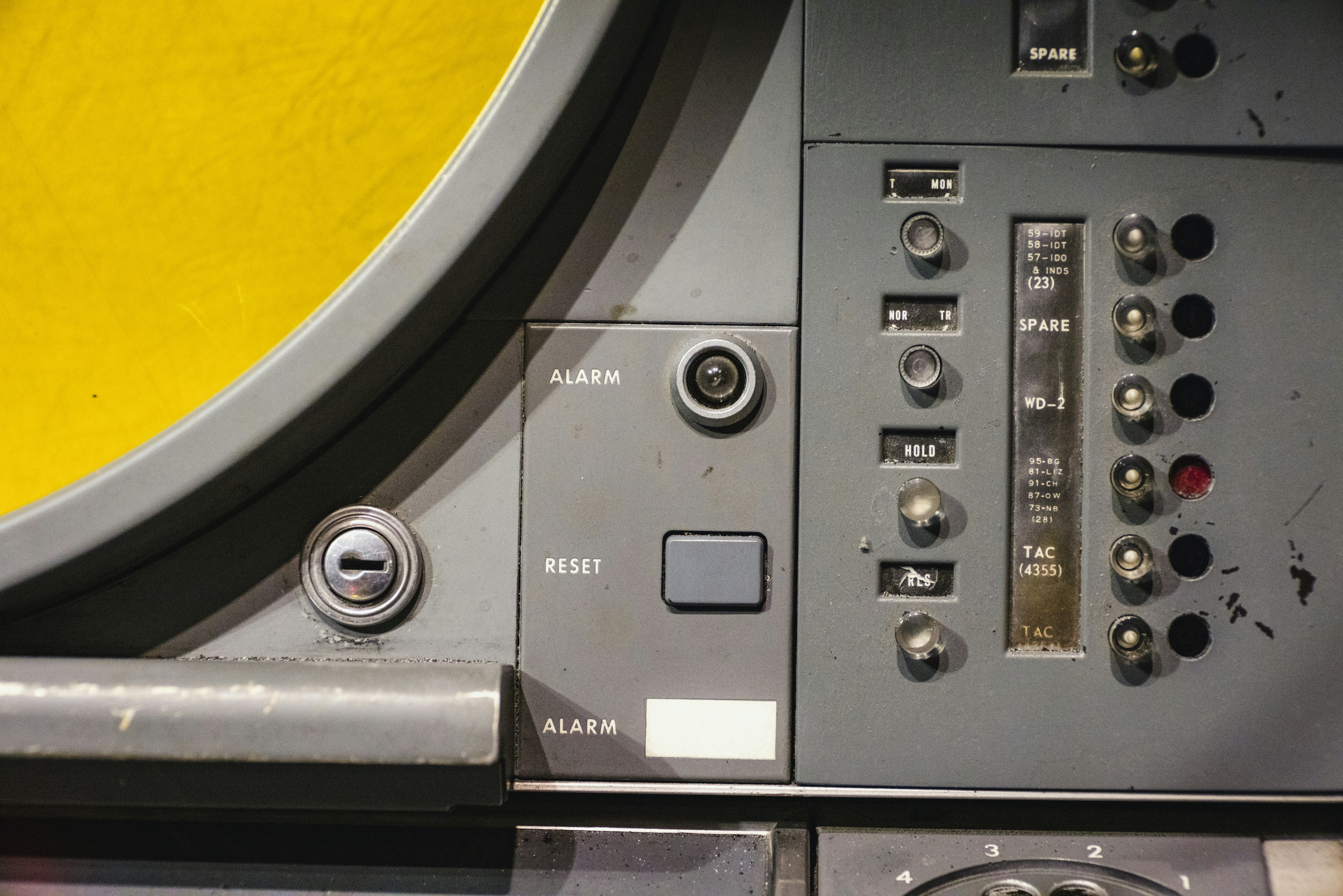 A close up of a machine with buttons and buttons