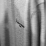 A black and white photo of a man's shirt