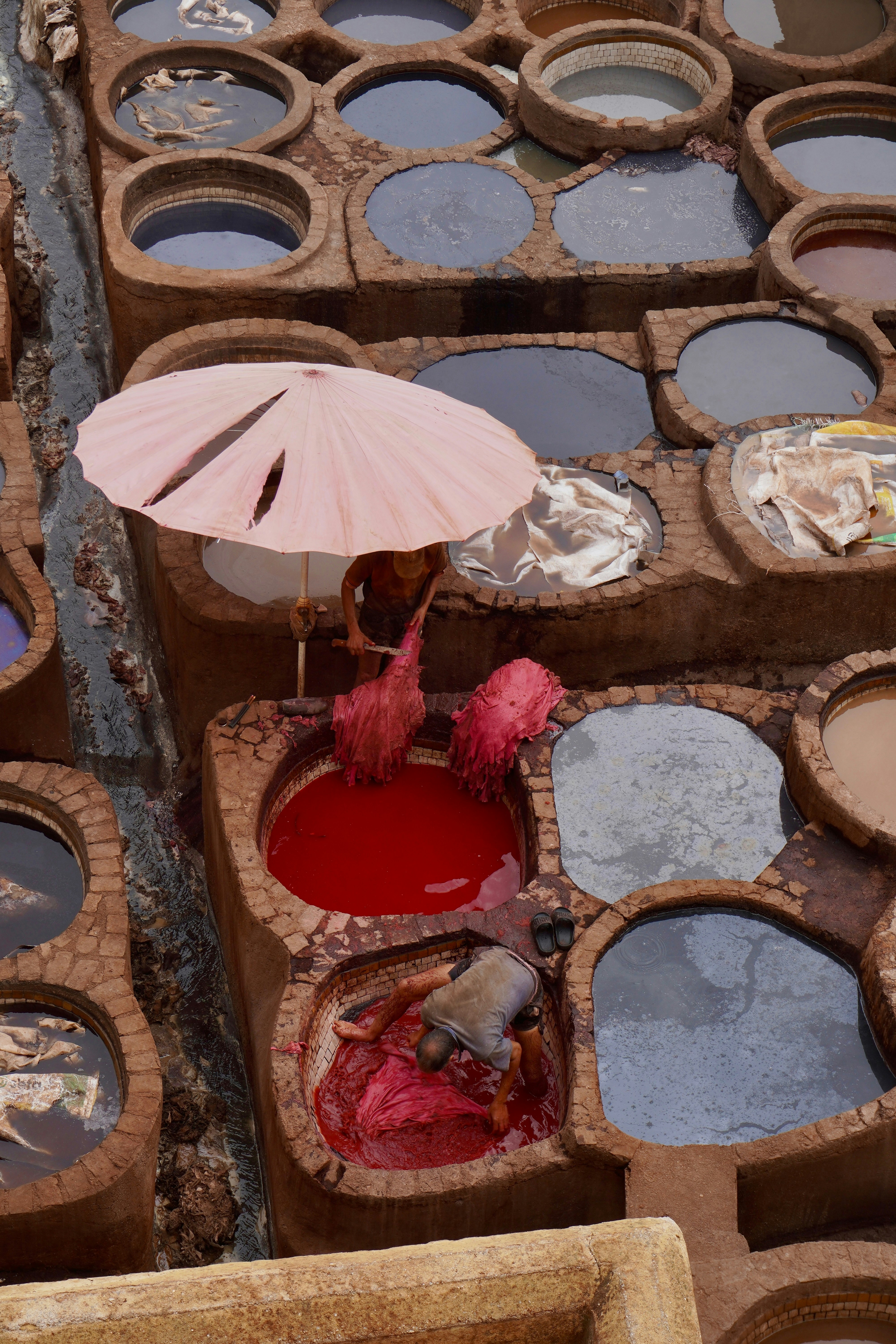A box filled with lots of different types of paint