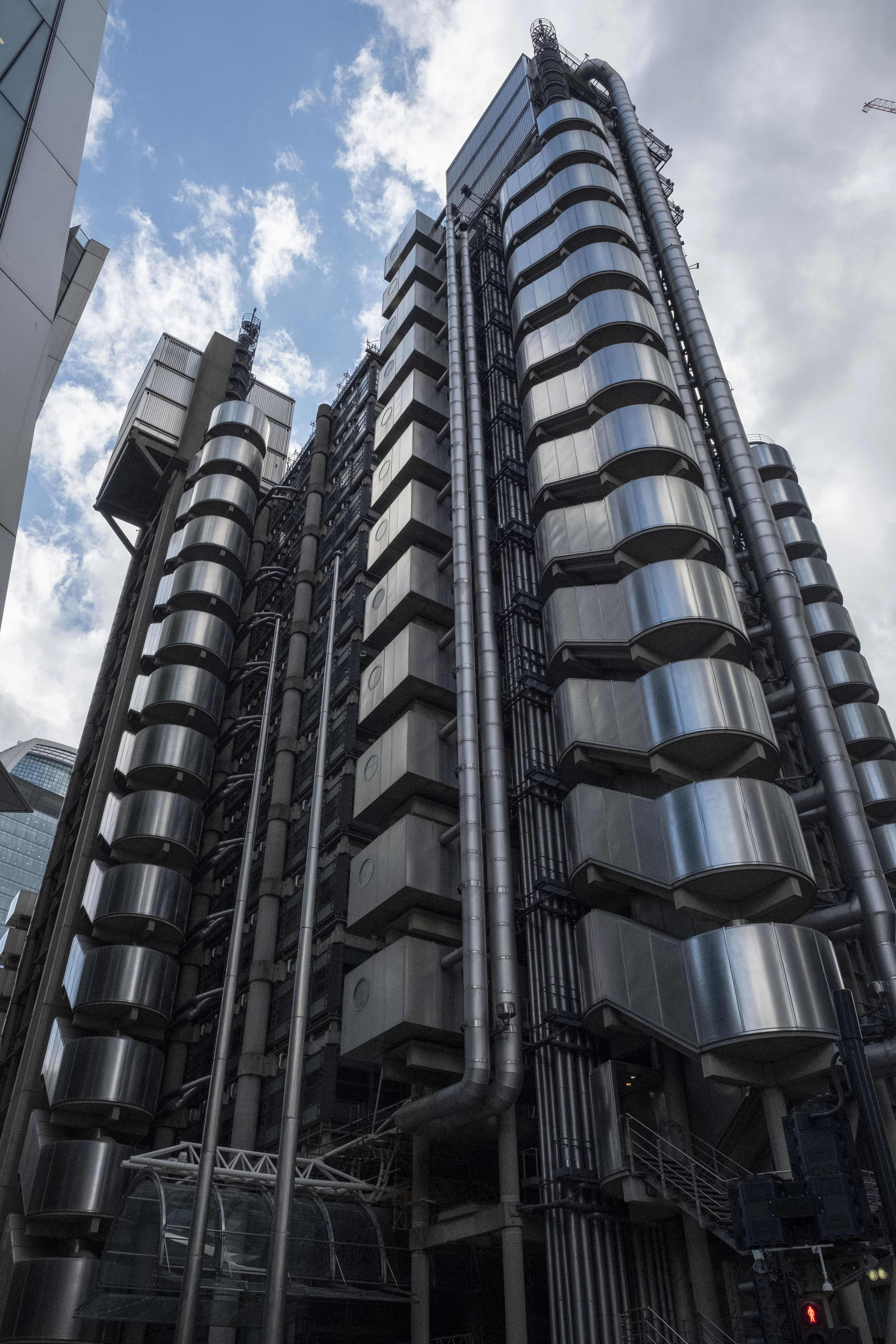 The Lloyd's building is the home of the insurance institution Lloyd's of London
