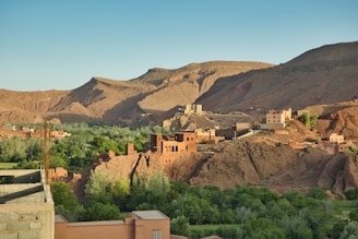 A small village in the middle of a desert