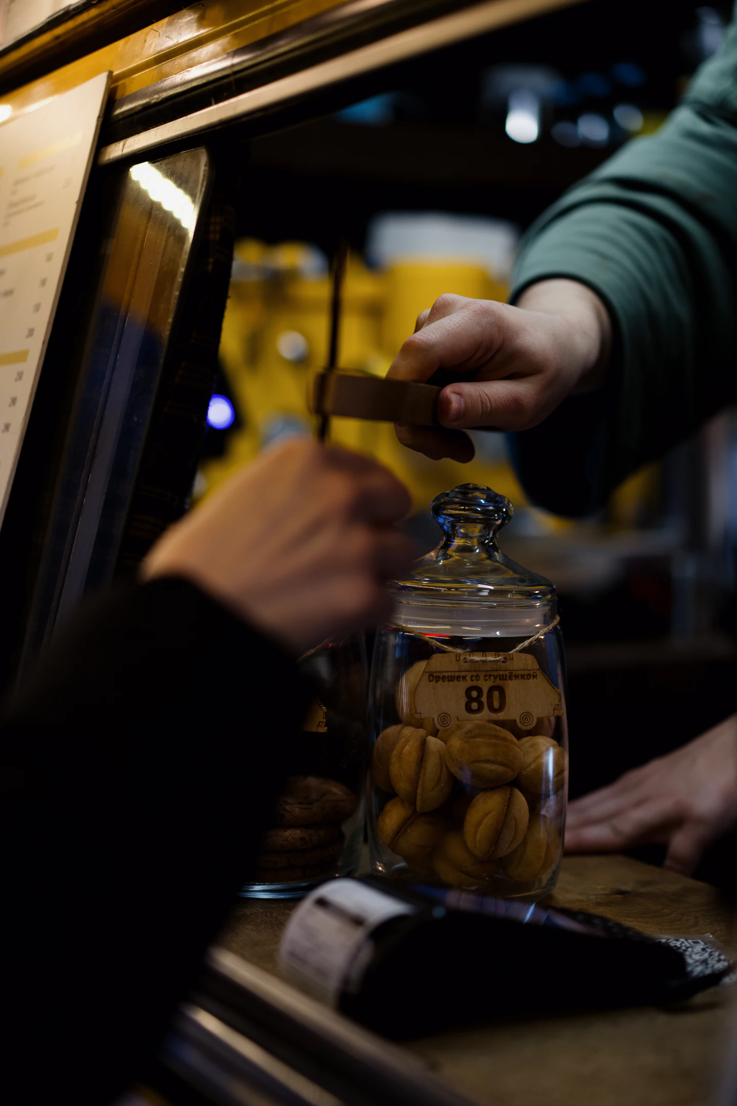 Saving coins in a glass jar