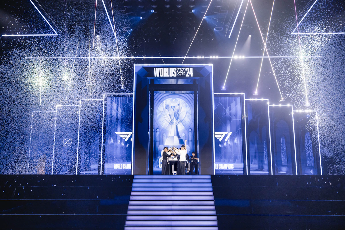 Concert stage with bright lights