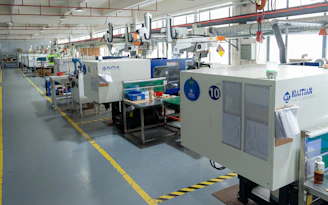 A factory filled with lots of machines and machinery