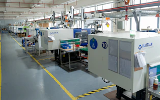 A factory filled with lots of machines and machinery