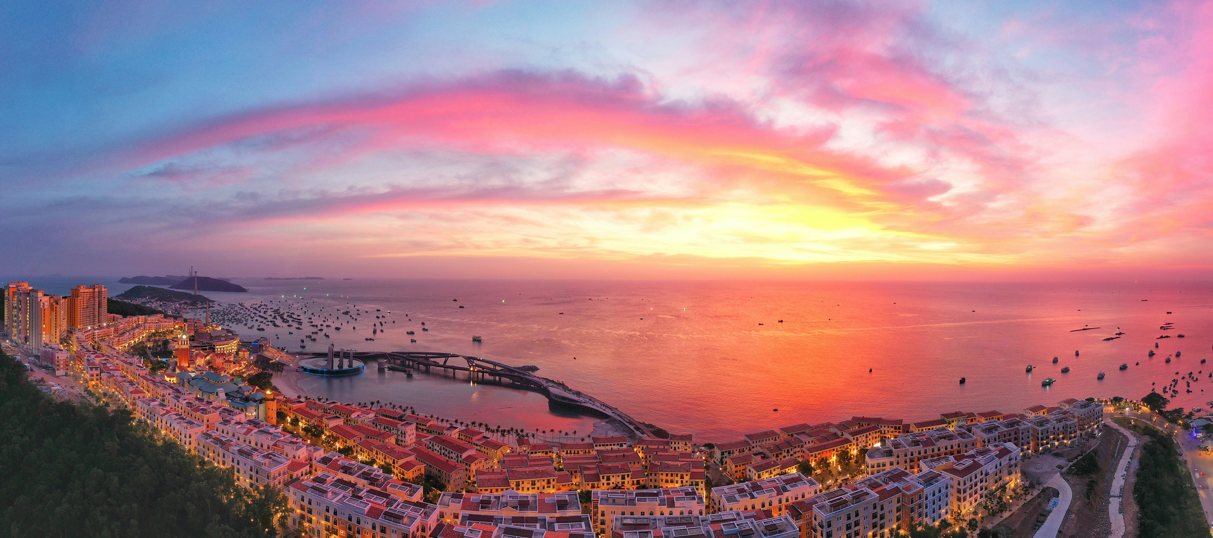 Residential towers representing condo rentals in Phu Quoc, Vietnam