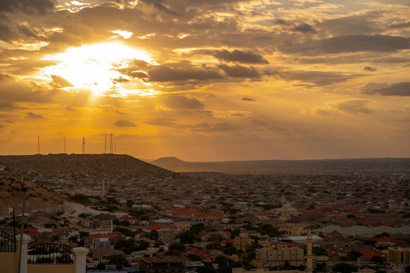Hargeisa at sunset, Somalia