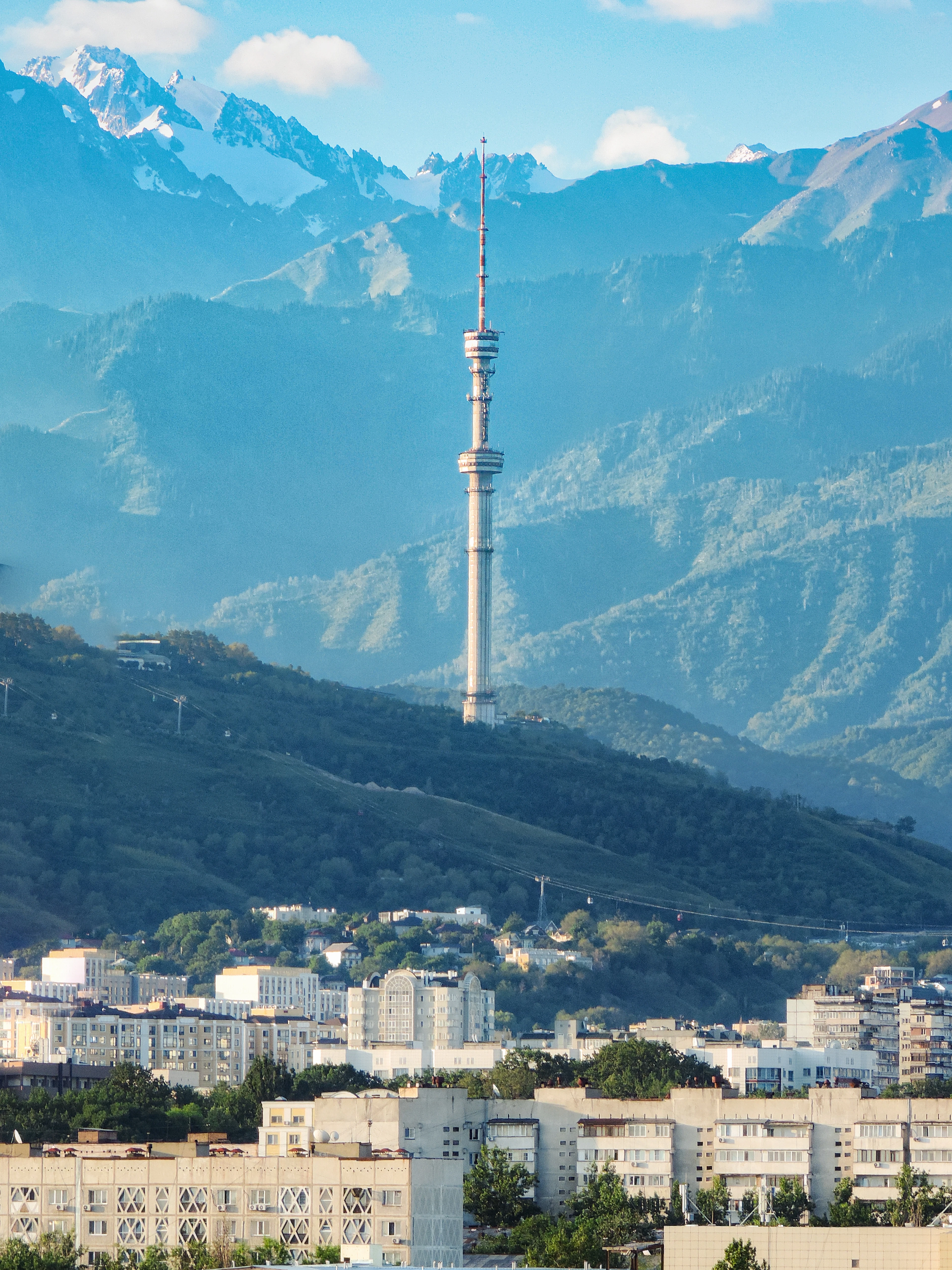 Kok-Tobe and the city panorama, Almaty