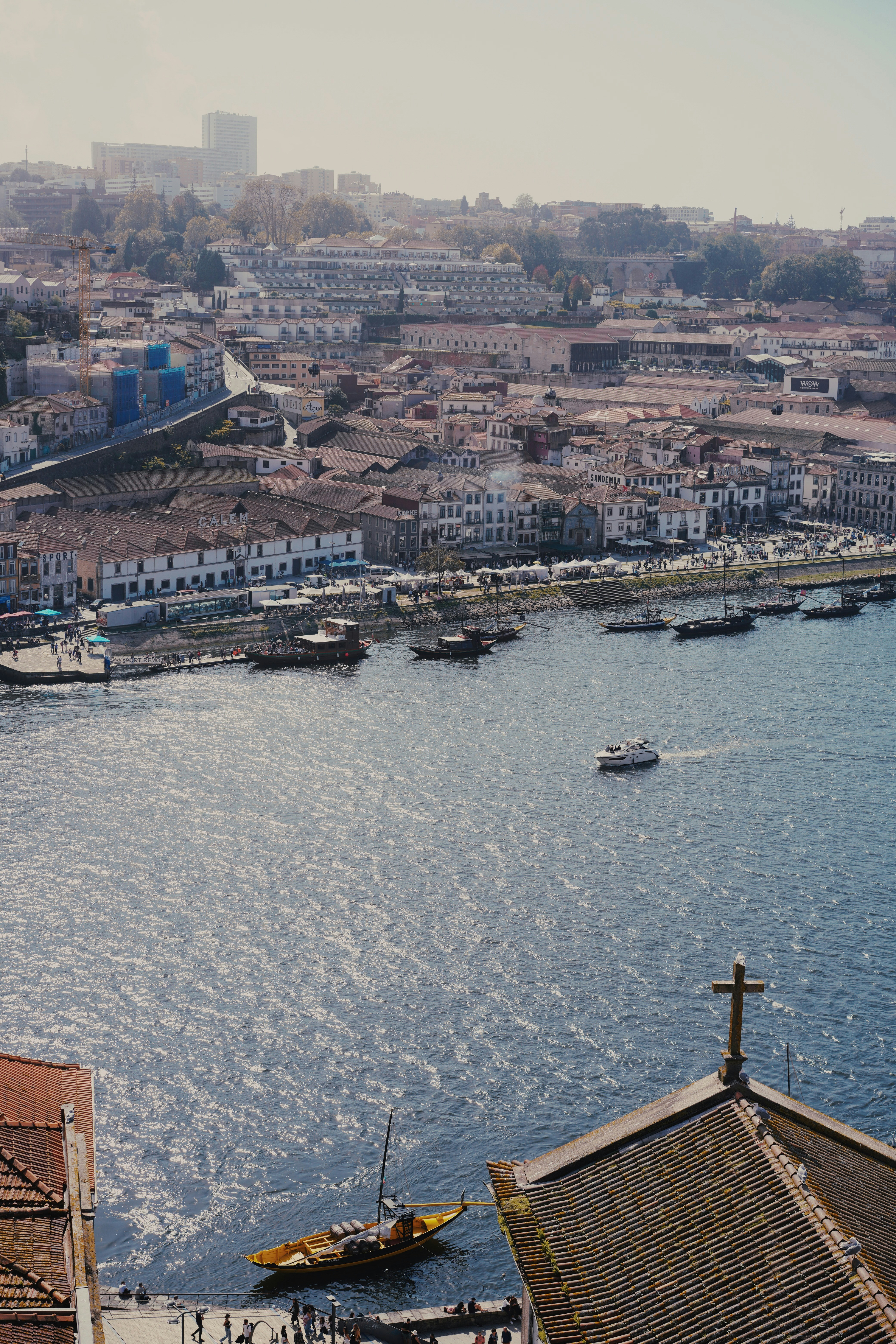 A body of water with boats in it