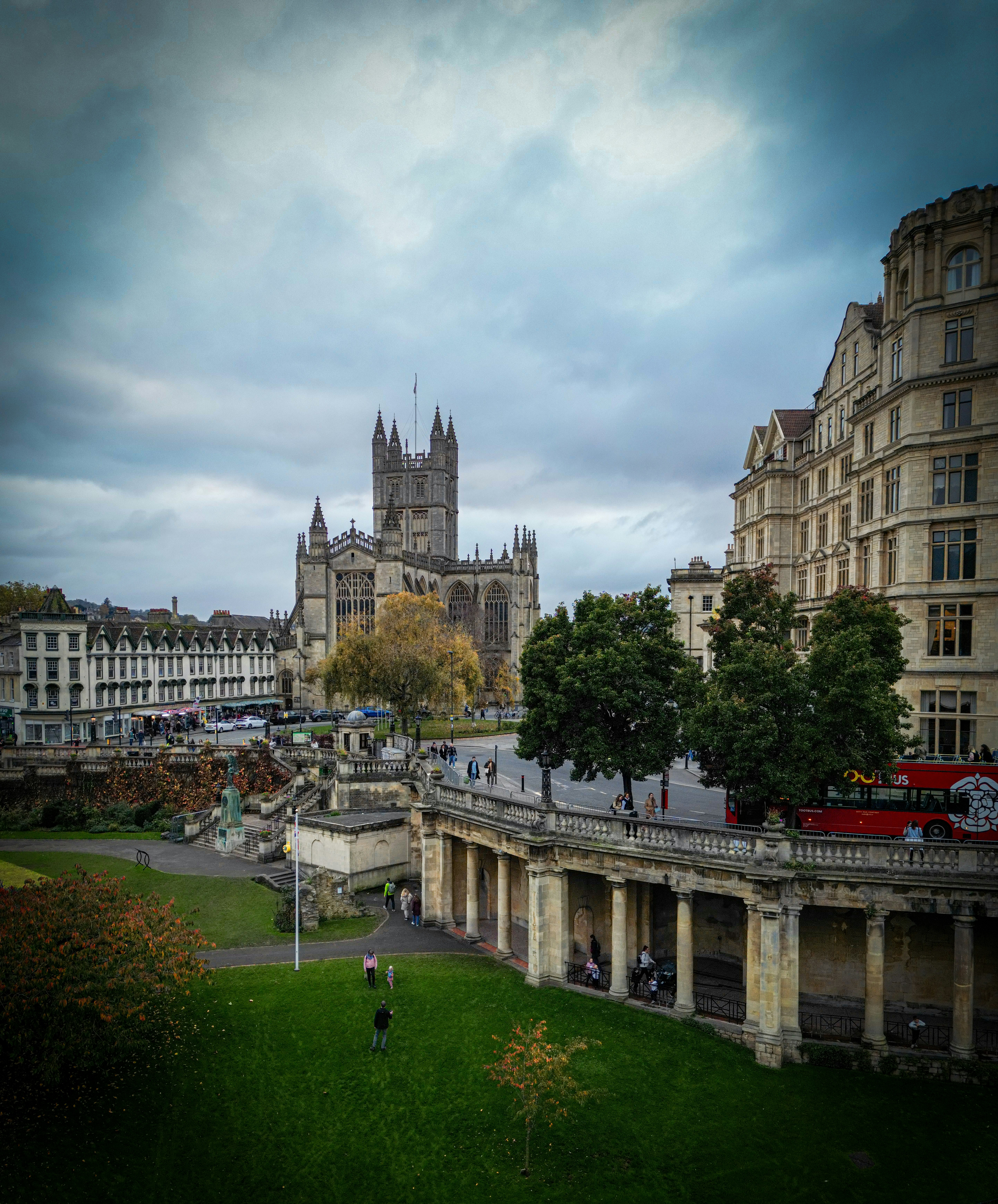 A view of a city from a high point of view