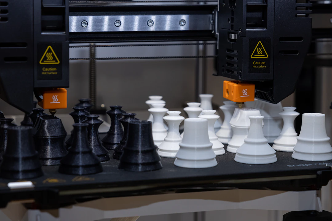3D printer creating parts