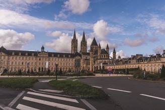 A large building with a clock tower on top of it