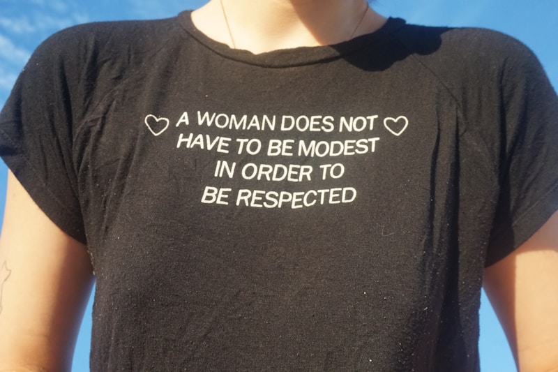 Strong woman in statement tee
