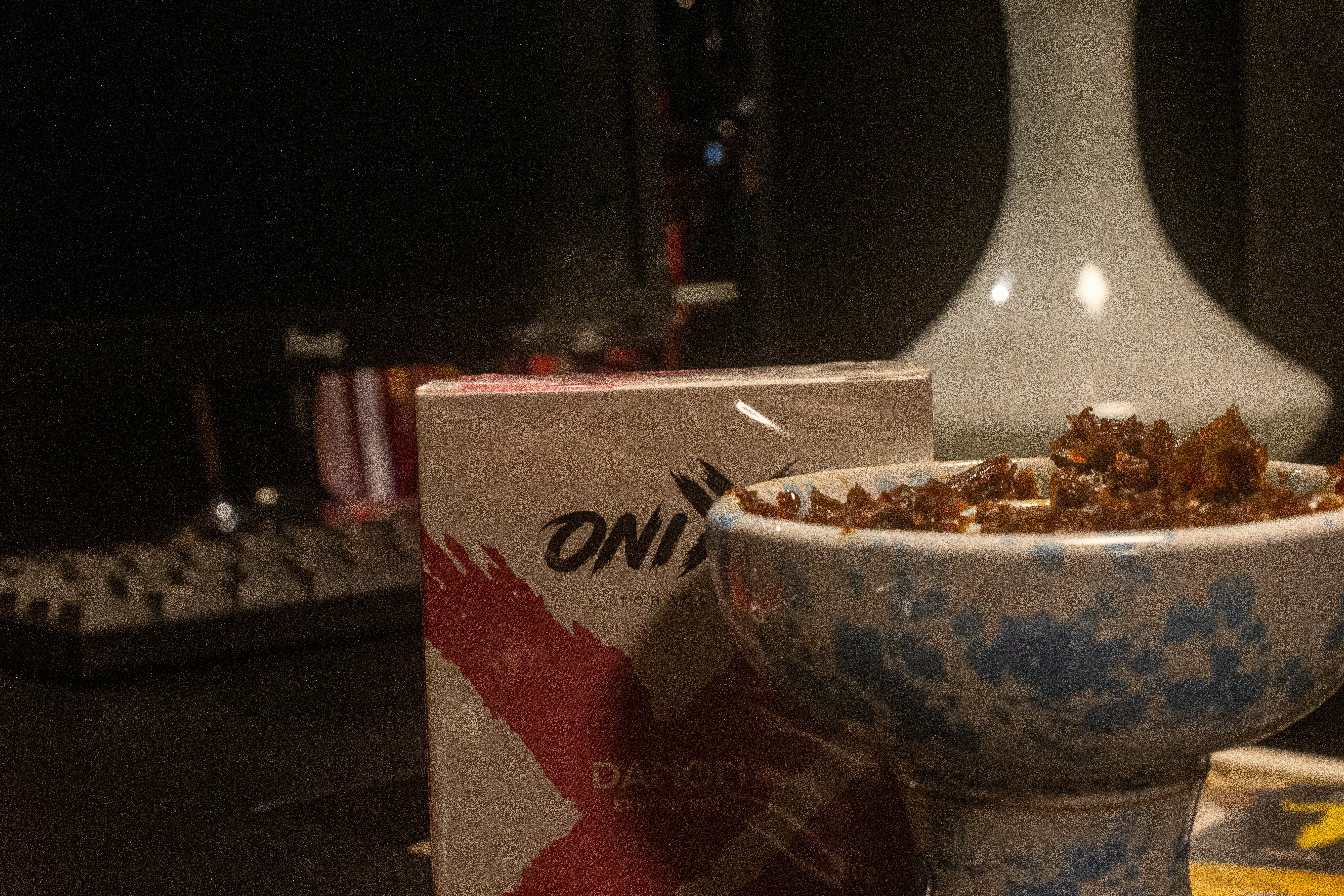 A bowl of cereal sitting on top of a table