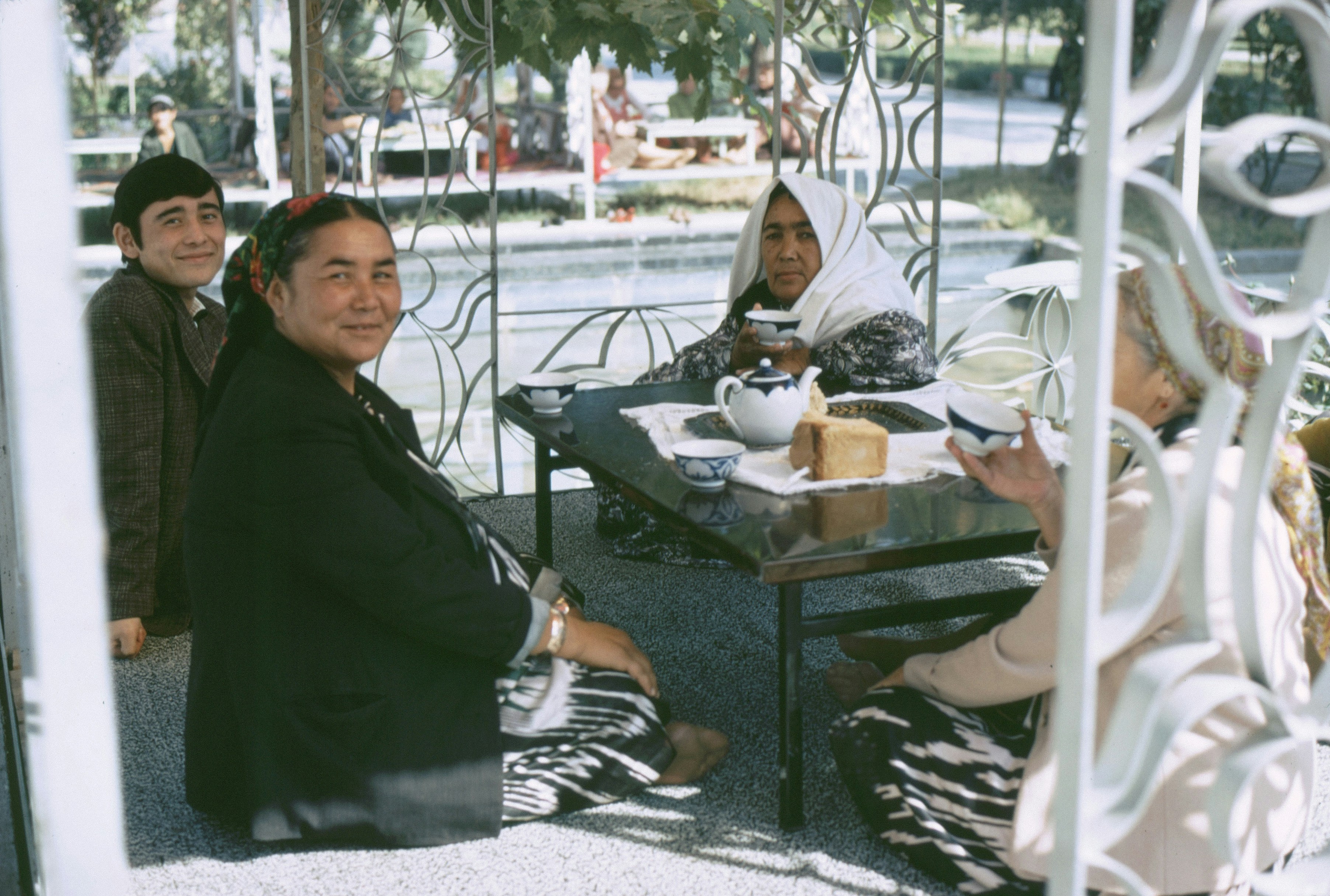 Local tea house guests