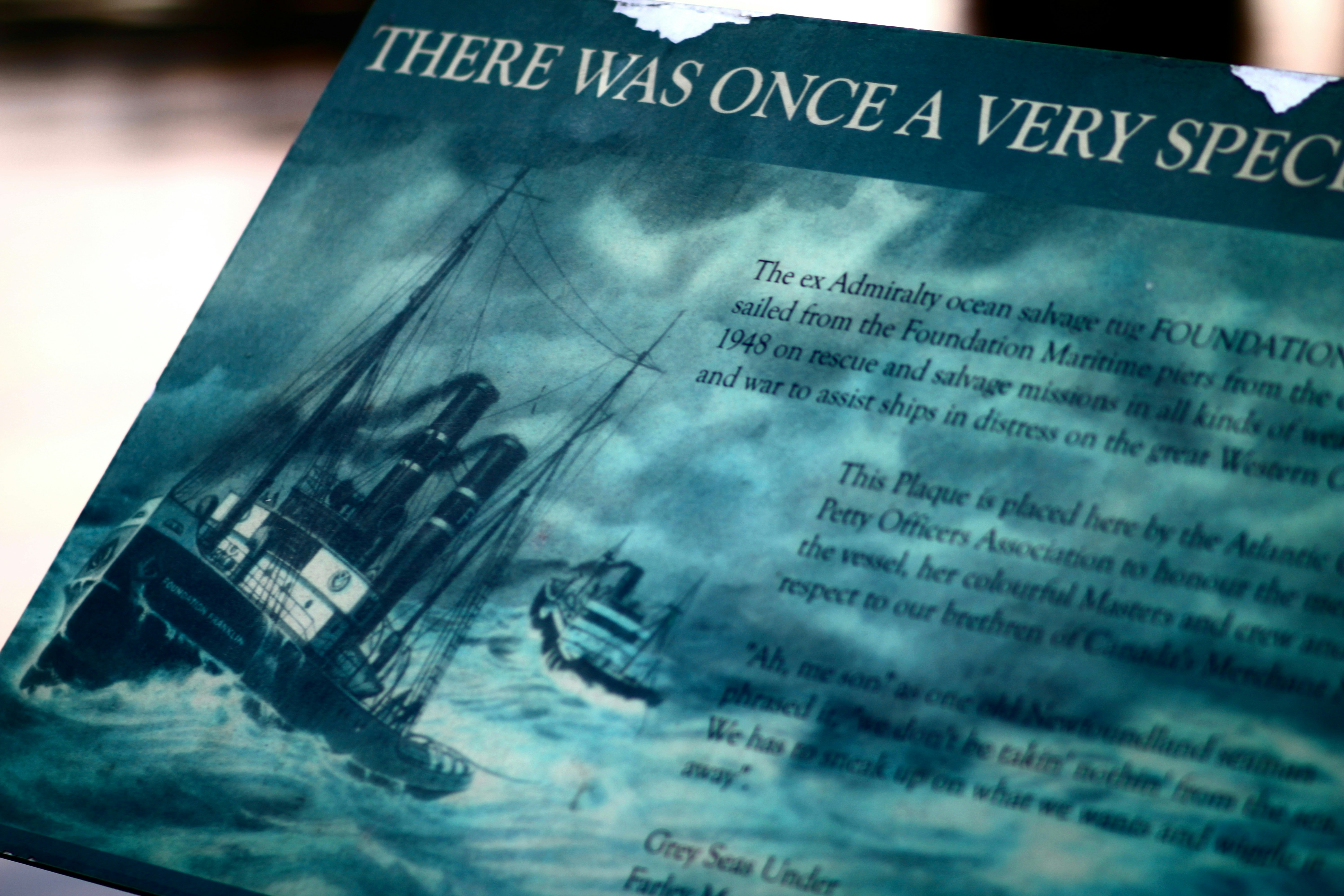 A book with a picture of a boat on it