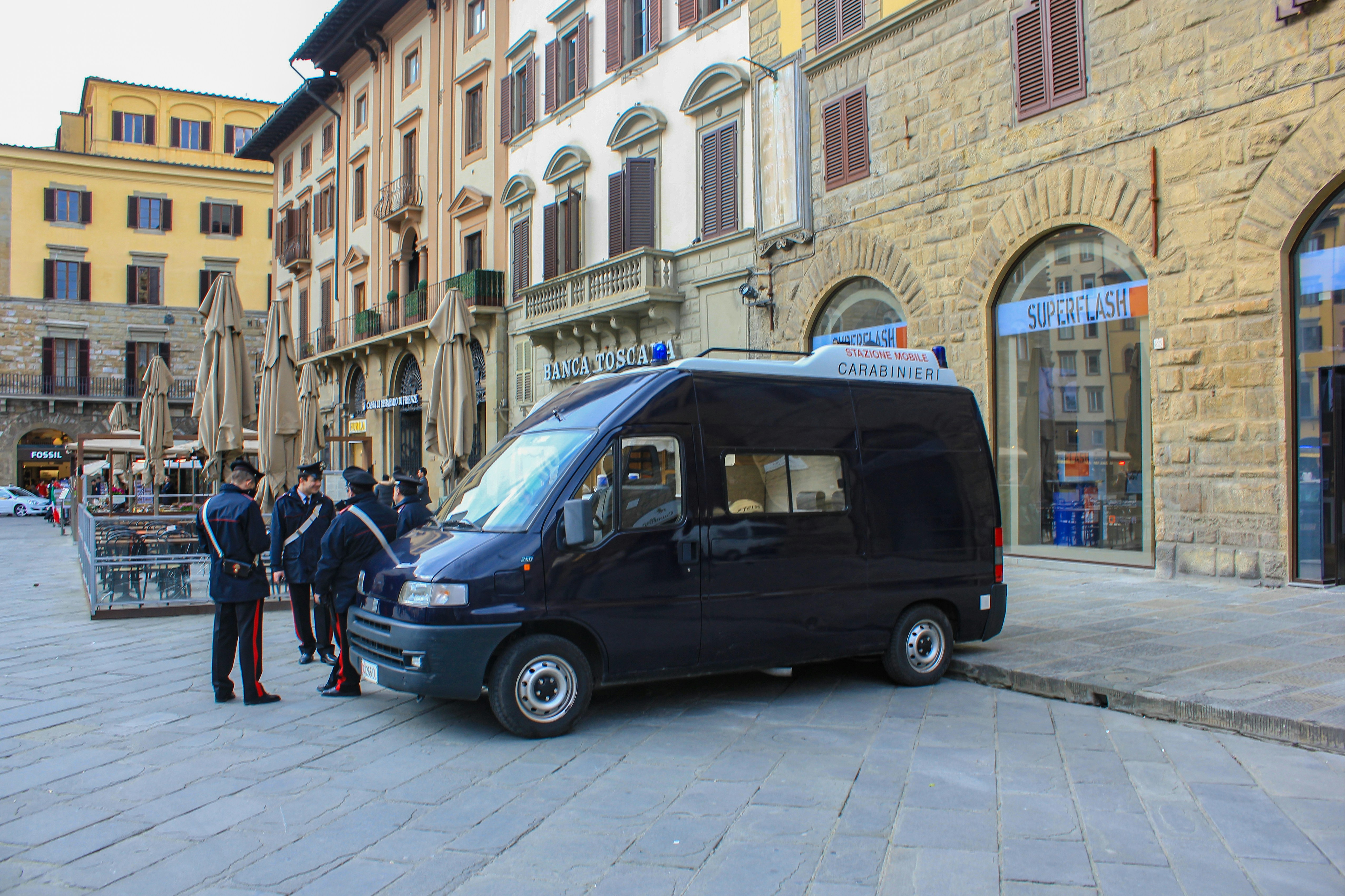 Police patrol in Florence