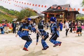 Festival dans un village de minorité ethnique