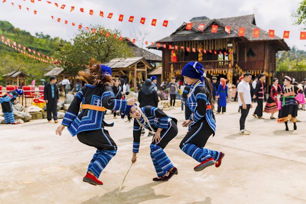 Festival dans un village de minorité ethnique