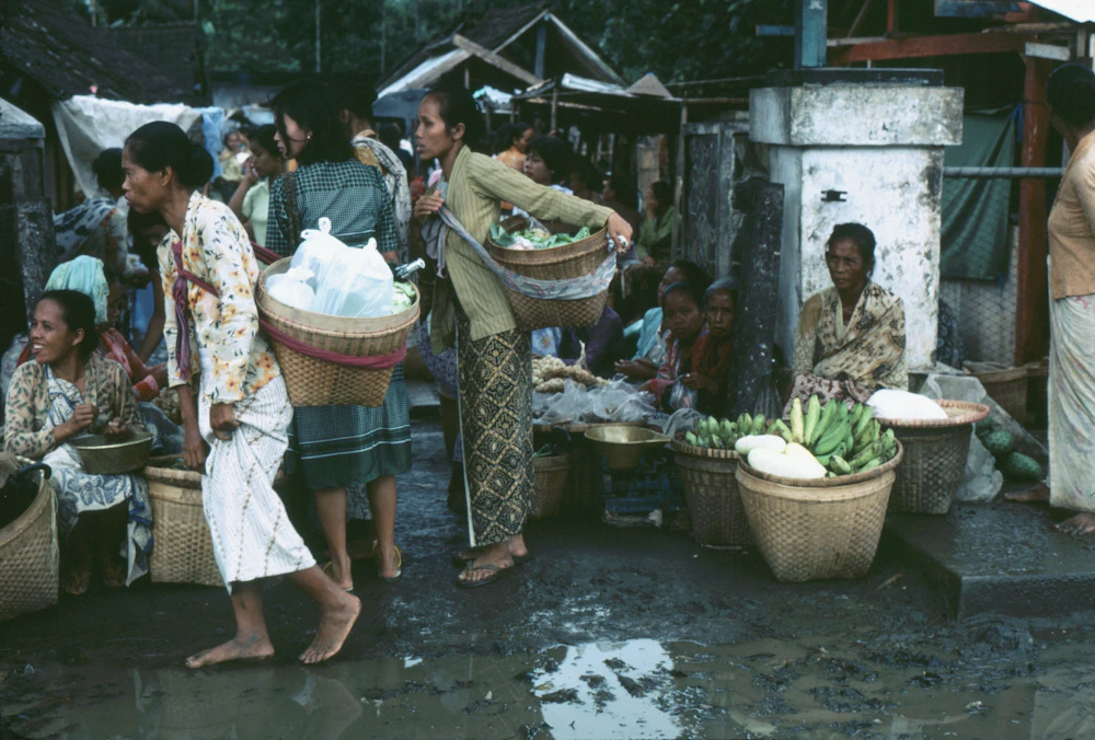 Local market in Java, Indonesia