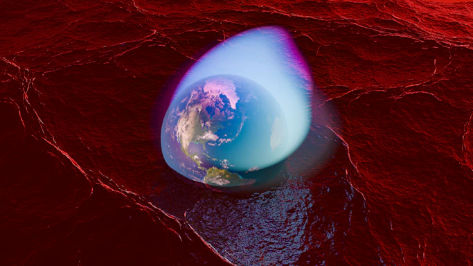 A picture of the earth as seen from space