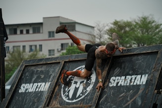 A man is doing a trick on a skateboard