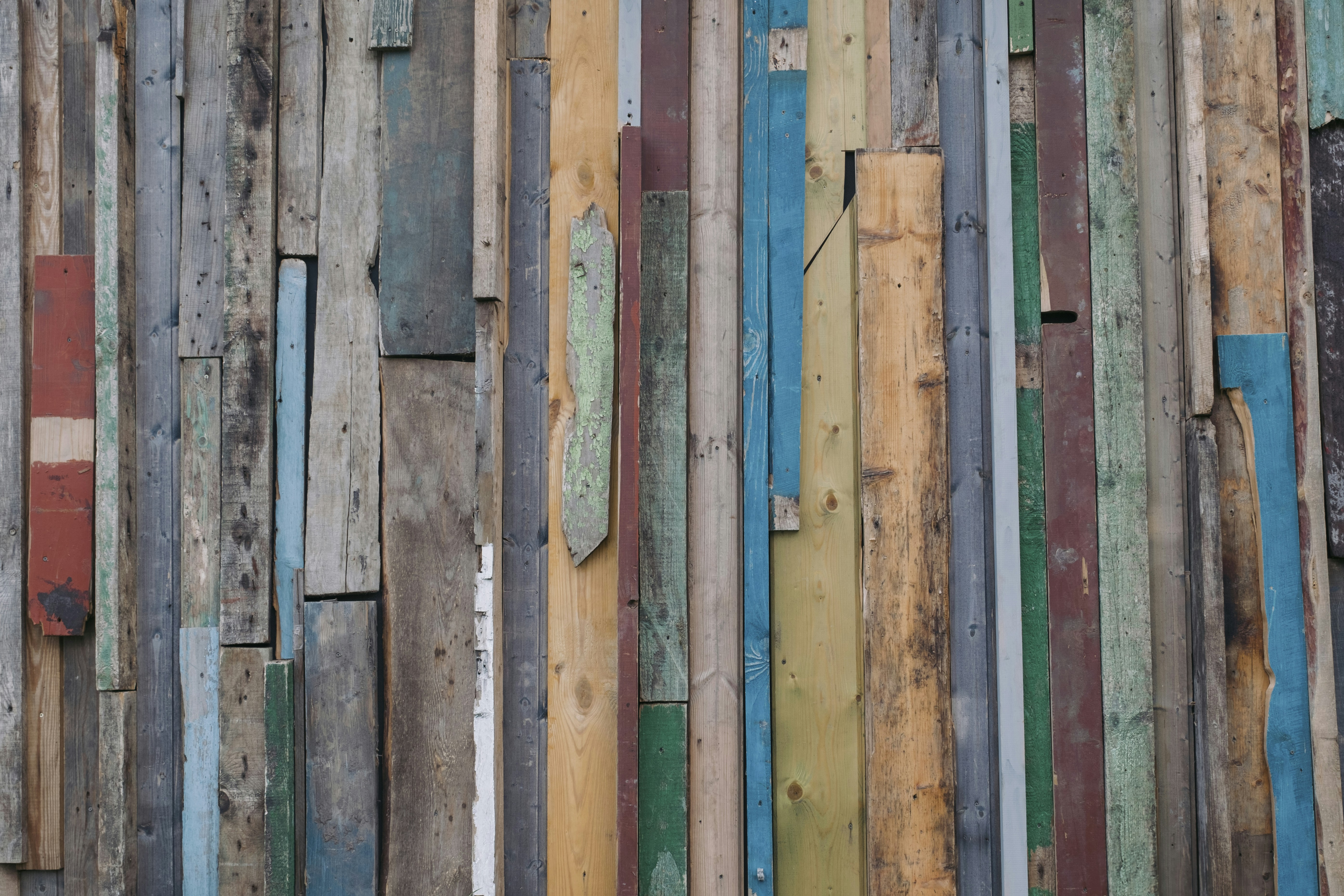 A close up of a fence made of wood