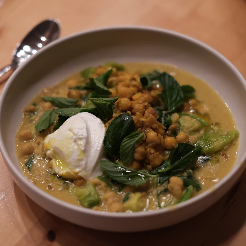 Potaje de Garbanzos con Espinacas