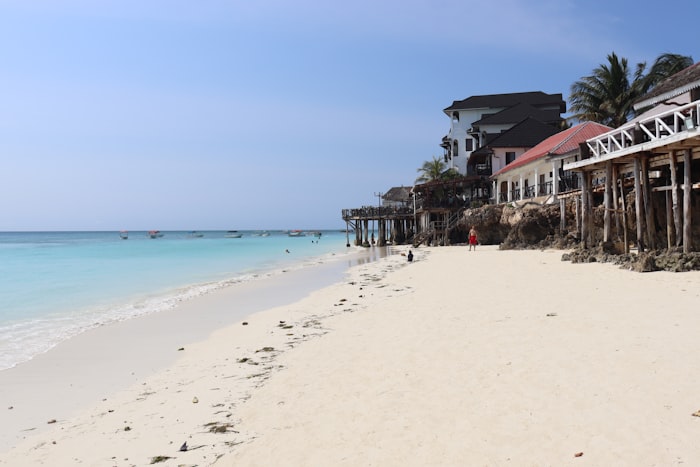Dhow on Nungwi coast Zanzibar