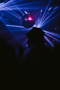 A crowd of people standing around a stage