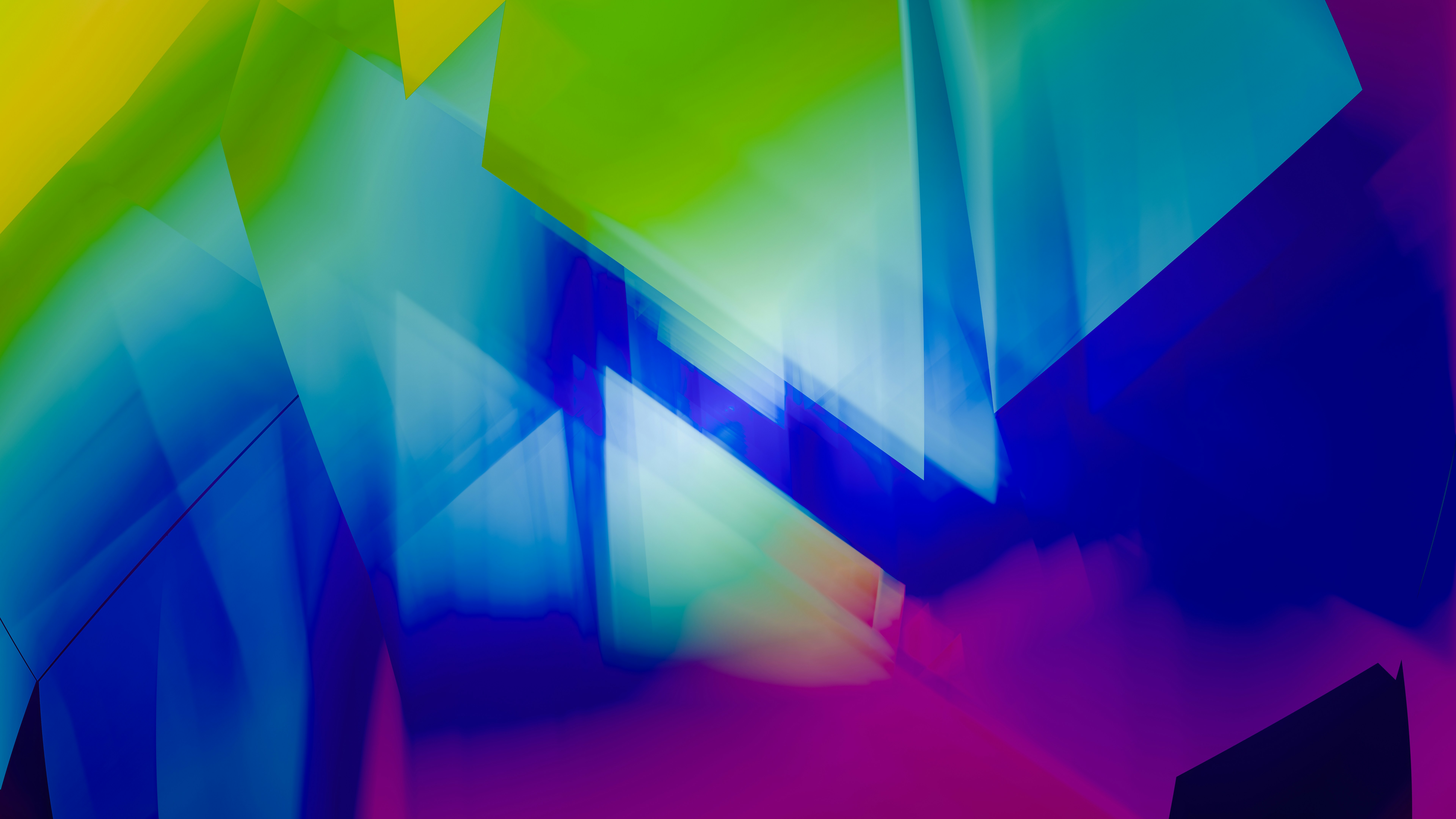 Multicolored abstract building