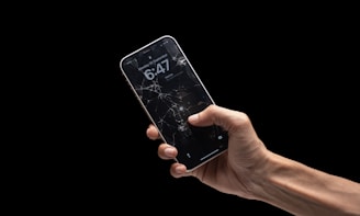 A person holding a cell phone in their hand