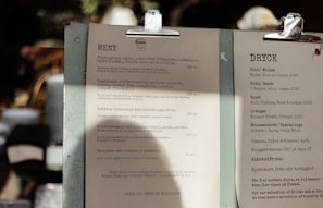 Menus