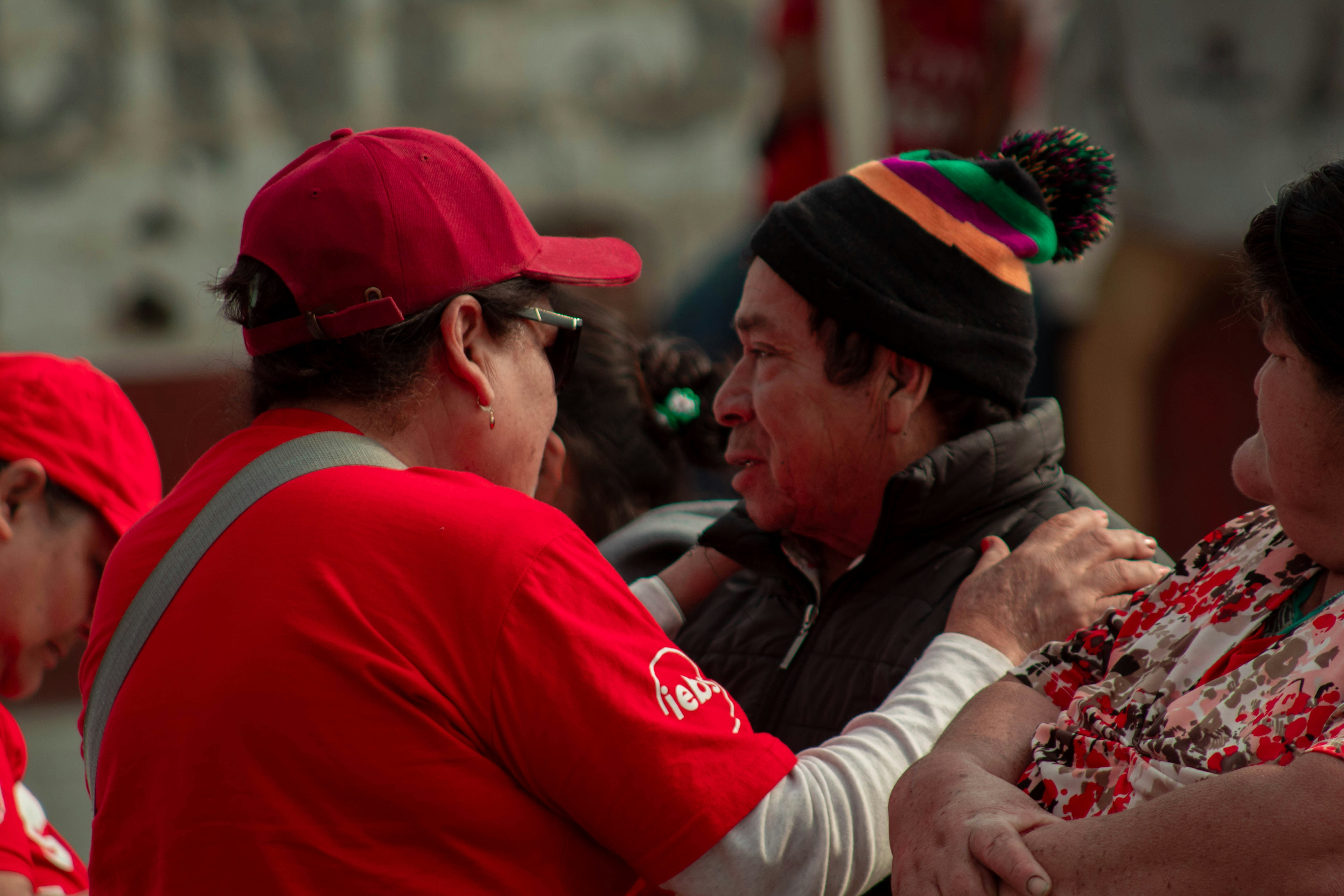 Pedro Castillo supporters reacting to the results