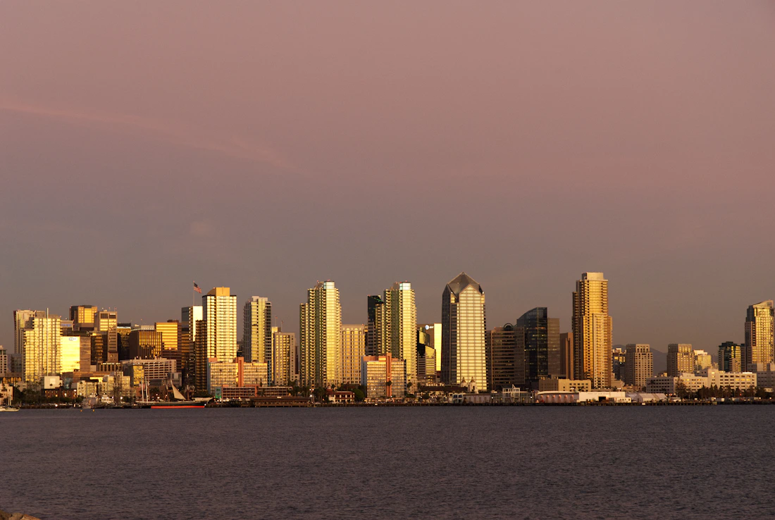 San Diego skyline in California