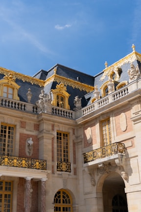 A large building with a clock on the front of it