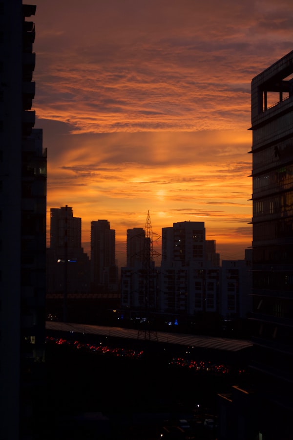 Gurgaon Skyline Sunset