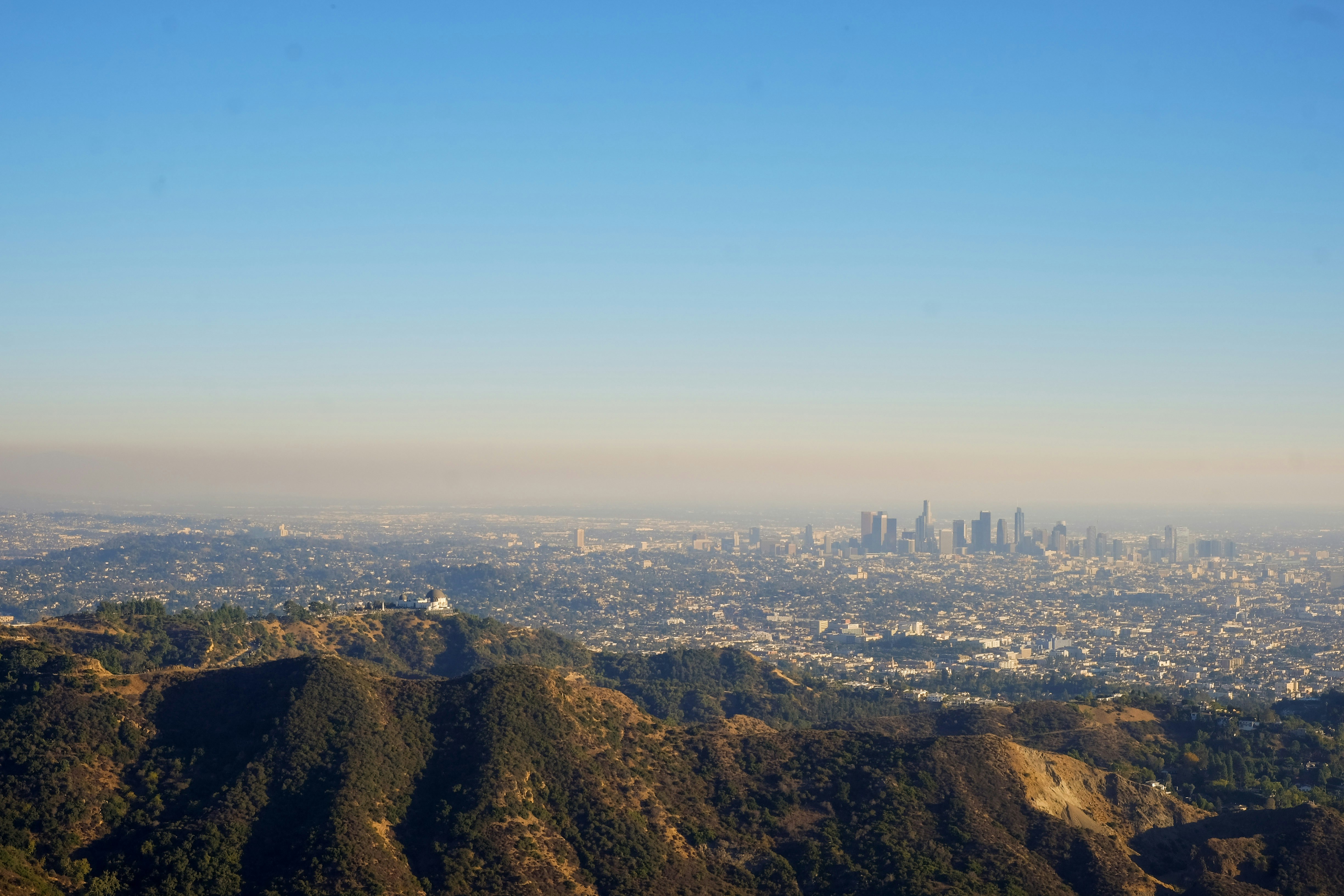 Los Angeles from the hollywood sign
