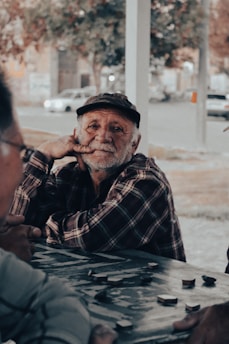 A group of people sitting around a table