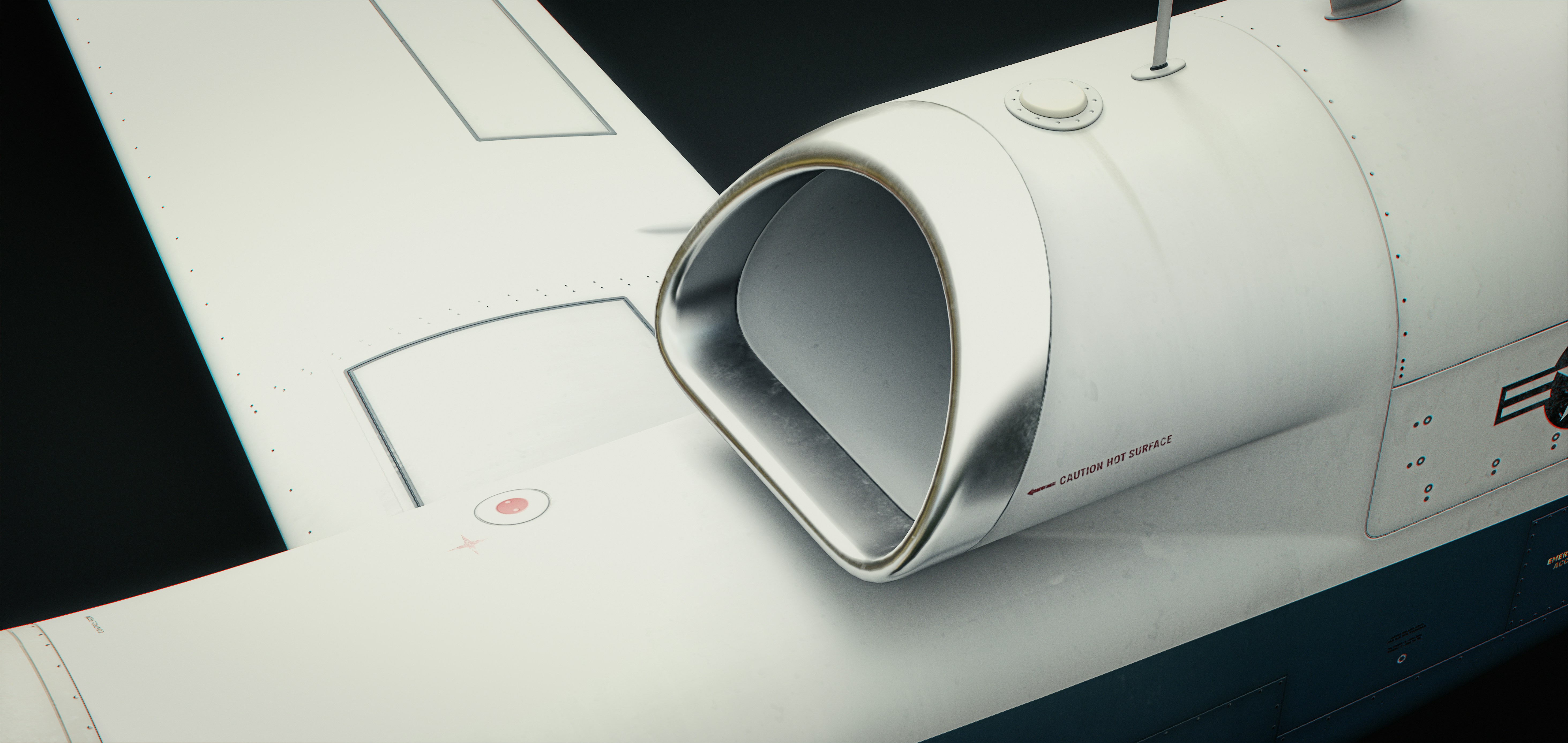 A close up of a white object on a table