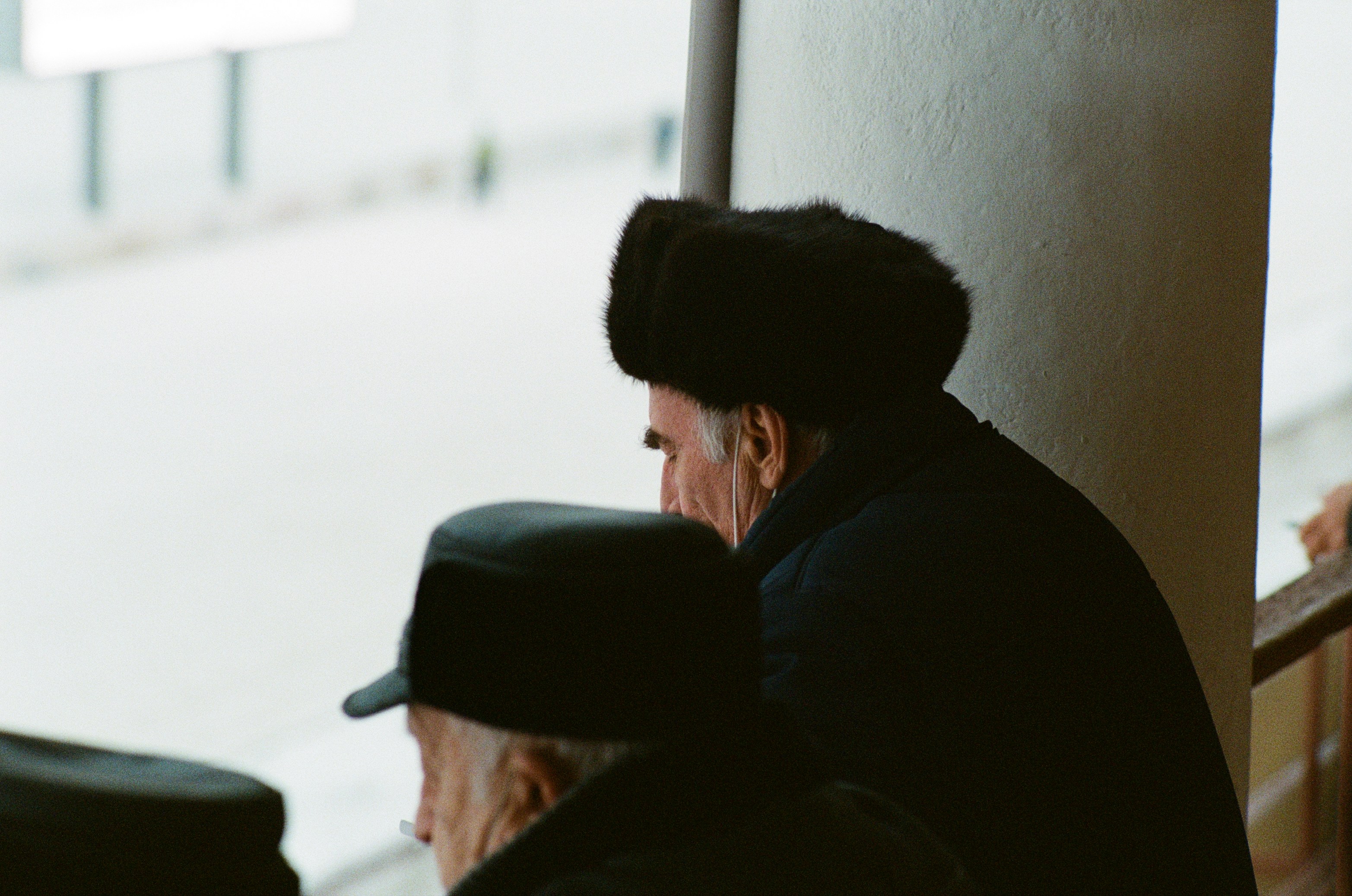 A man and a woman sitting next to each other