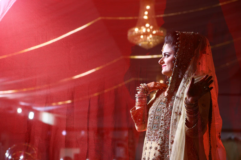 Stunning woman, elegant and poised