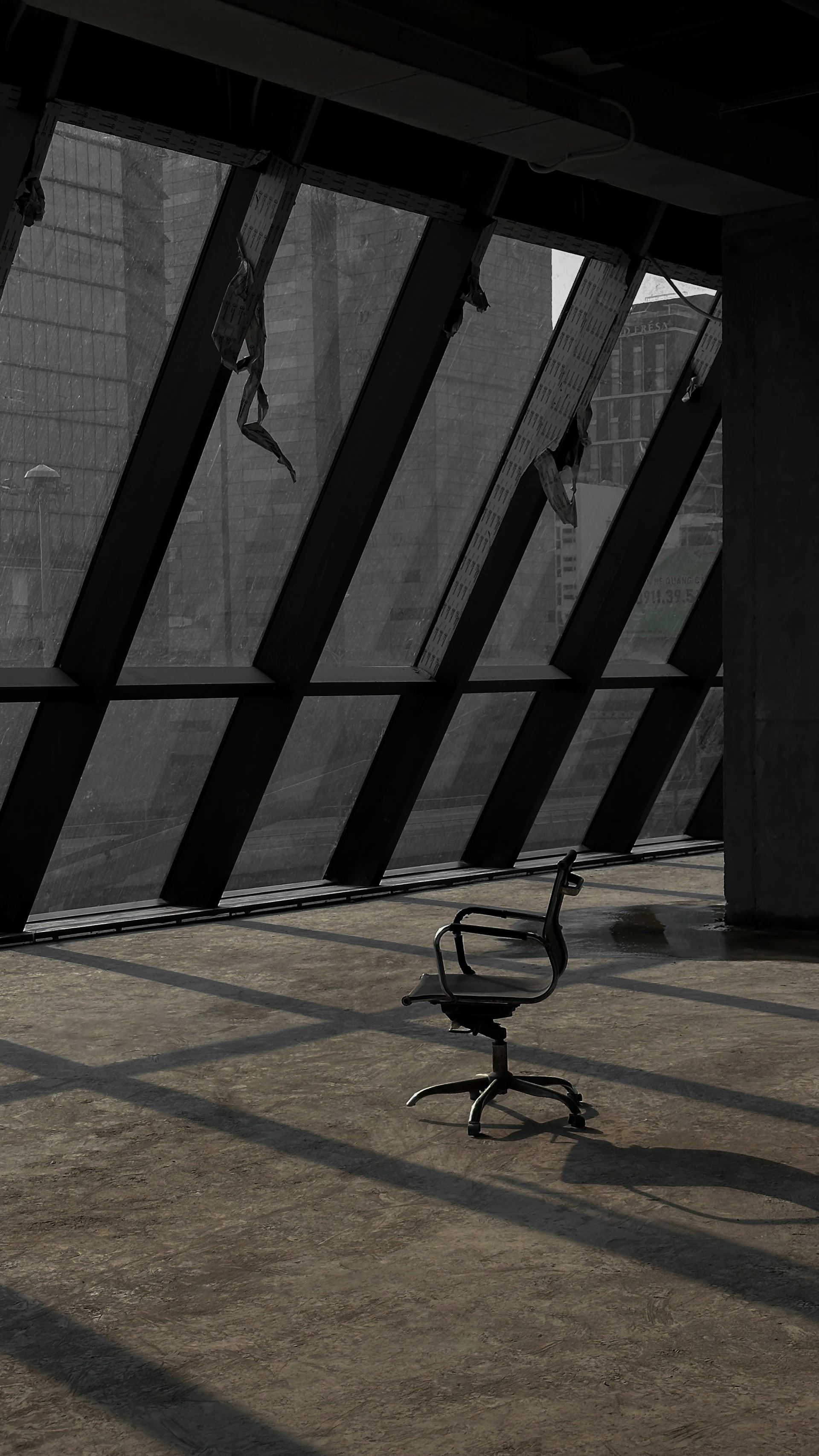 A chair sitting on top of a hard wood floor