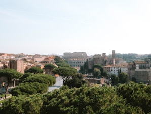 A view of a city from a hill