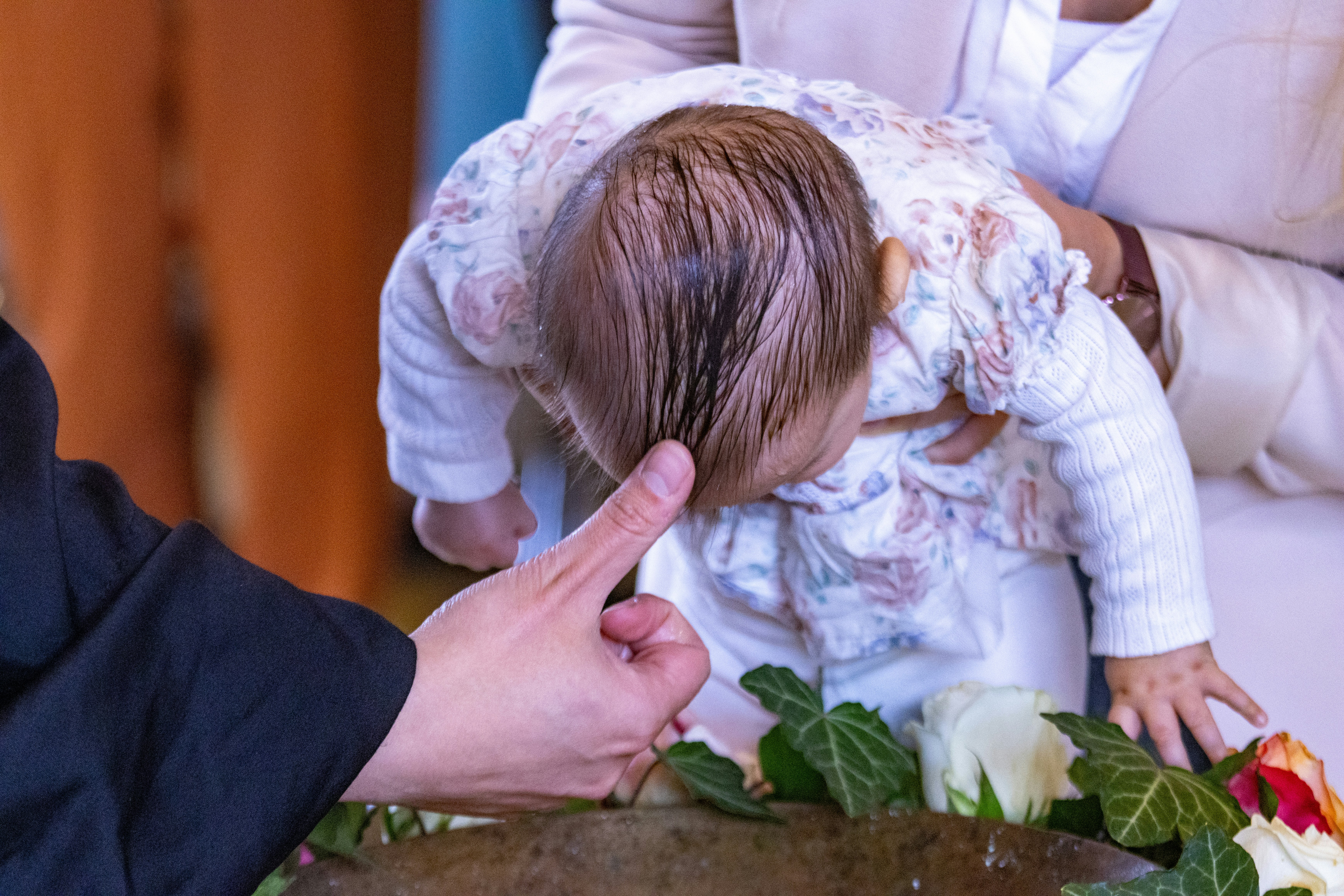 Baptism in a church