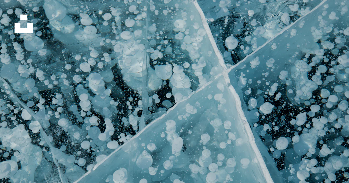 Snow Ice Blocks A group of ice blocks that are covered in snow photo – Free Texture ...