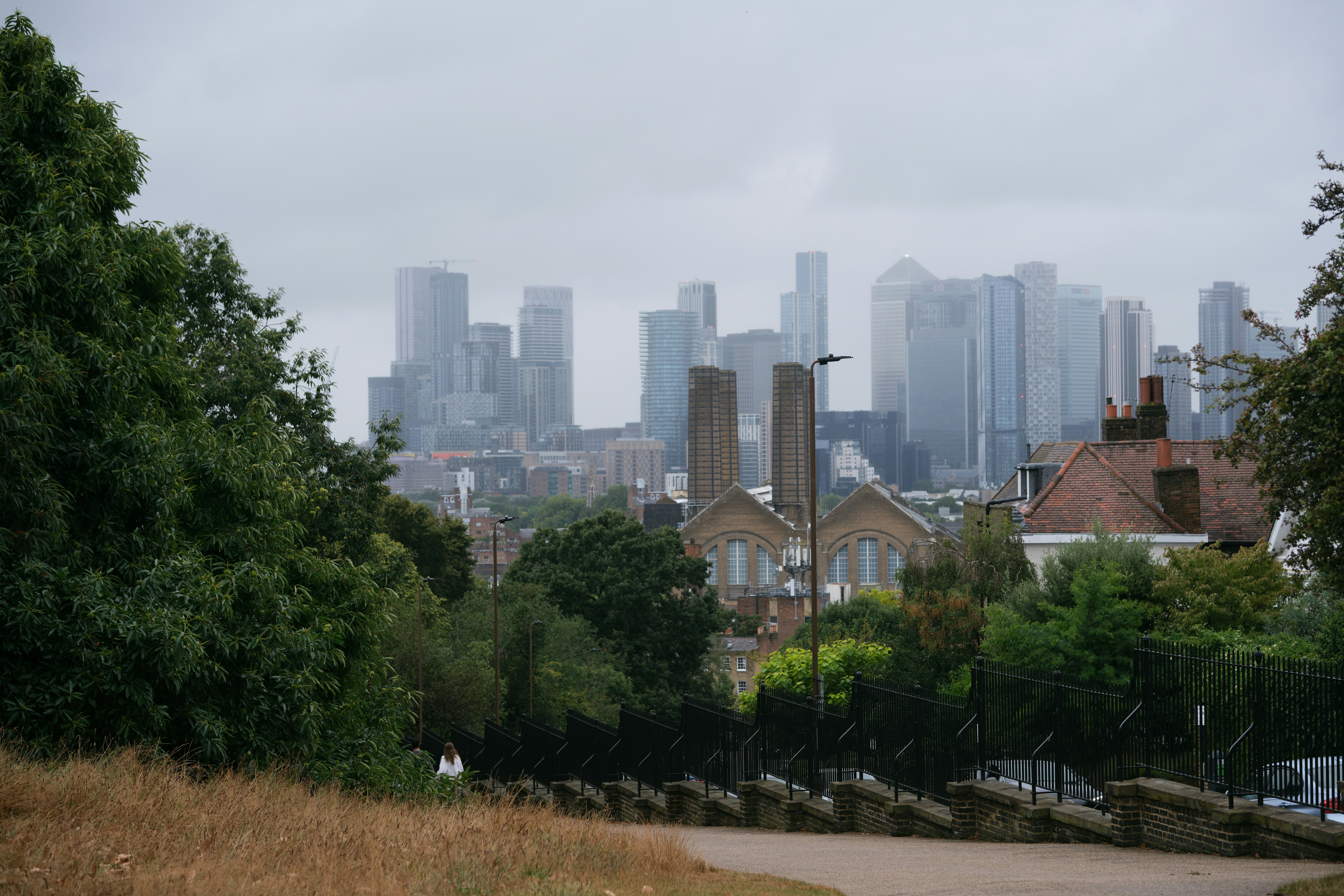 A view of a city from a distance