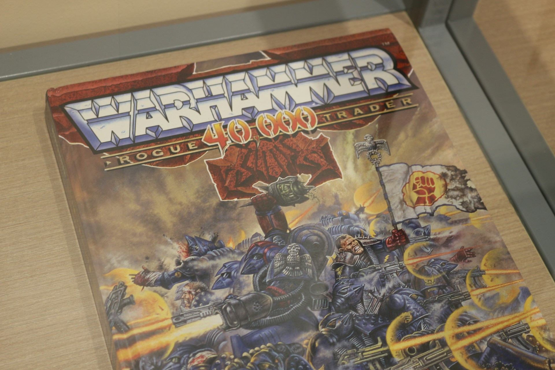 A picture of a picture of a warhammer game